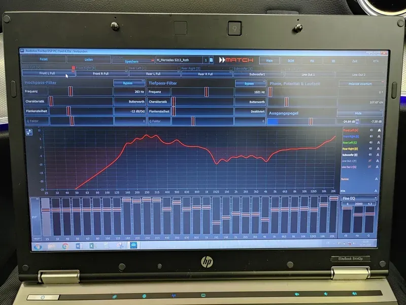 Mercedes S213 - DSP 8 Kanal Hifi Soundsystem